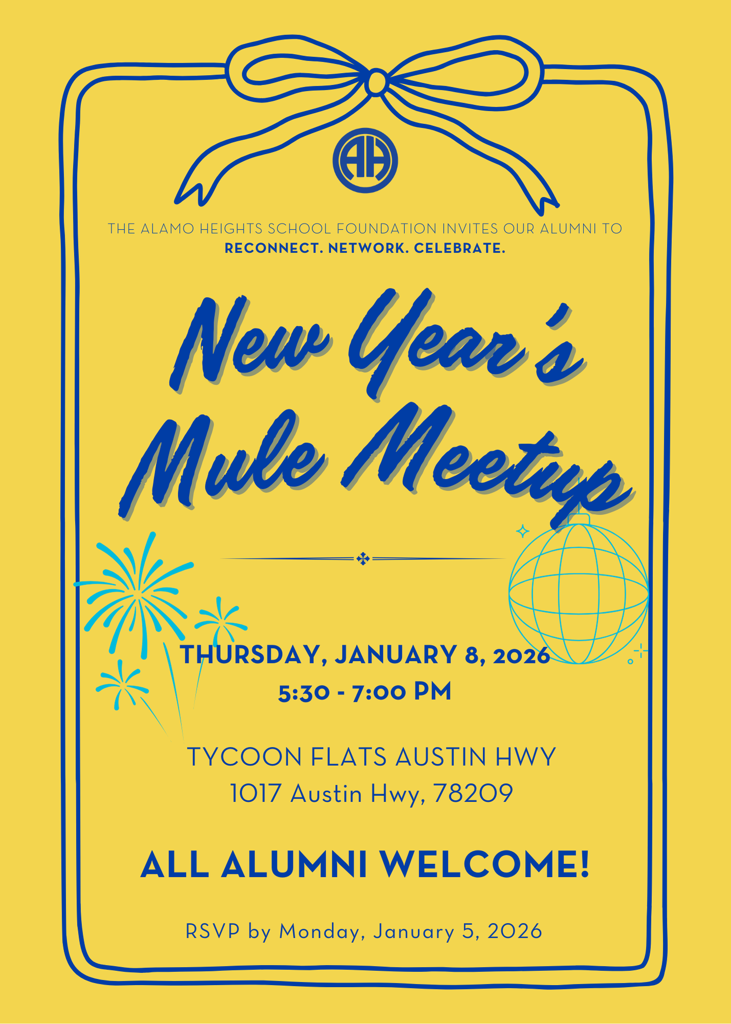 New year s meetup invitation New year s meetup invitation